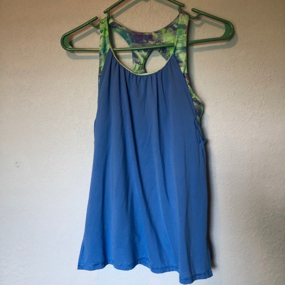 Ivivva girls sz 14 athletic top blue like new